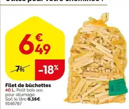 Weldom Filet de bûchettes offre