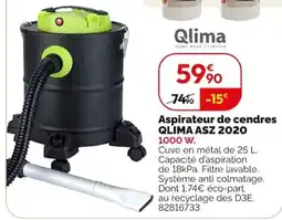 Weldom Qlima Aspirateur de cendres offre
