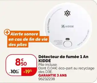KIDDE Détecteur de fumée
