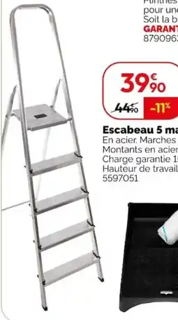 Weldom Selekta escabeau 5 marches offre