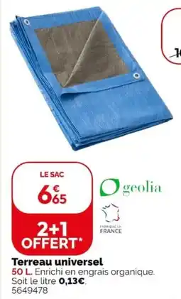 Weldom Geolia terreau universel offre