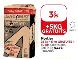 Weldom SAC4MAT Mortier offre