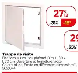 Weldom Trappe de visite offre