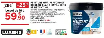 LUXENS PEINTURE MUR, PLAFOND ET BOISERIE BLANC MAT