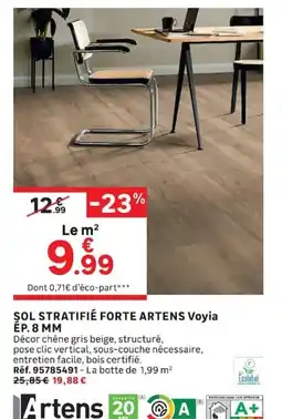 Leroy Merlin Artens SOL STRATIFIÉ FORTE ARTENS Voyia offre