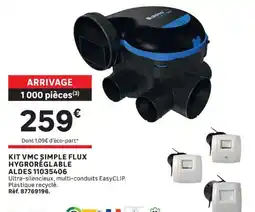 Leroy Merlin ALDES KIT VMC SIMPLE FLUX HYGRORÉGLABLE offre