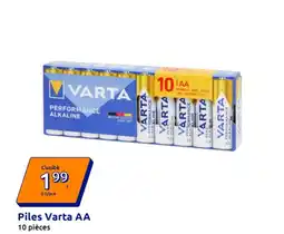 Action VARTA Piles AA offre