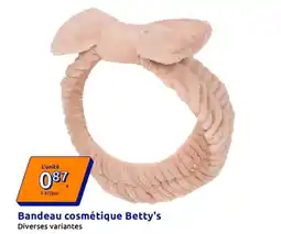 Action Betty's Bandeau cosmétique offre
