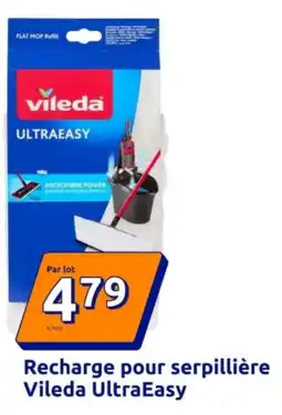 Action Vileda Recharge pour serpillière UltraEasy offre