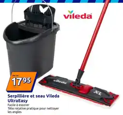 Action Vileda Serpillière et seau UltraEasy offre