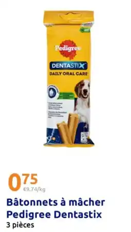 Action Pedigree Dentastix Bâtonnets à mâcher offre