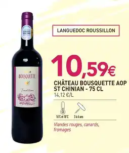 naturéO Château bousquette aop st chinian tradition offre