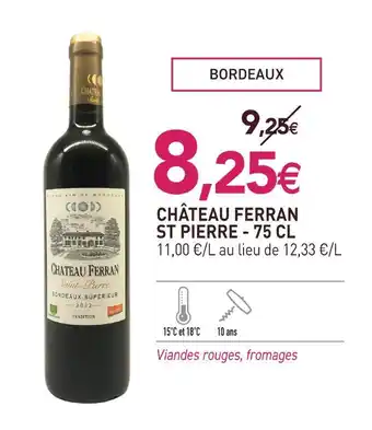 Château ferran st pierre bordeaux supérieur 2022