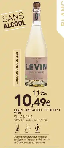 naturéO Villa noria levin sans alcool pétillant blanc de blancs offre