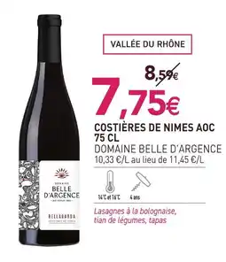 naturéO Domaine belle d'argence vallée du rhône costières de nimes aoc offre