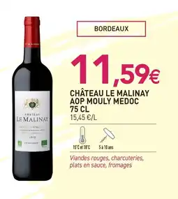 naturéO Château le malinay aop mouly medoc offre