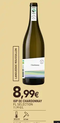naturéO Fl sélection languedoc roussillon igp oc chardonnay offre