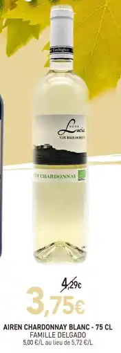 naturéO Famille delgado airen chardonnay blanc offre