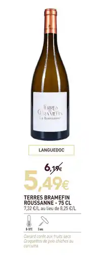 naturéO Terres bramefin roussanne - 75 cl offre