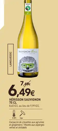 naturéO Hérisson sauvignon blanc offre