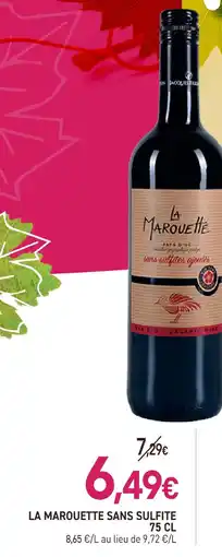 naturéO La marouette la marouette sans sulfite offre