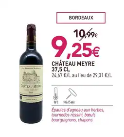 naturéO Château meyre bordeaux haut-médoc 2019 offre