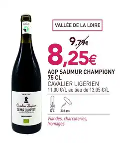 naturéO Cavalier ligérien aop saumur champigny 75 cl offre