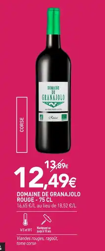 naturéO Domaine de granajolo domaine de granajolo rouge offre