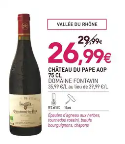 naturéO Domaine fontavin vallée du rhône château du pape aop offre