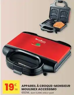 Stokomani Moulinex - appareil à croque-monsieur accessimo offre