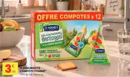 Stokomani 12 berlingots compote pomme offre