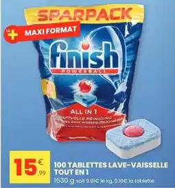 Stokomani Finish - 100 tablettes lave-vaisselle tout en 1 offre