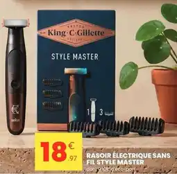Stokomani Braun - rasoir electrique sans fil style master offre