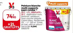 Weldom V33 peinture blanche multi-supports easy cover (1) offre