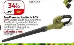 Weldom Souffleur sur batterie 20v offre