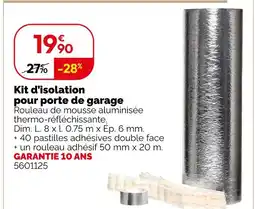 Weldom Kit d'isolation pour porte de garage offre