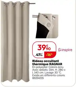 Weldom Inspire rideau occultant thermique ragnar offre