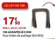 Rural Master Dim - 100 agrafes 4 mm offre