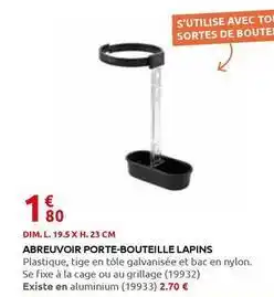 Rural Master Abreuvoir porte-bouteille lapins offre