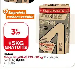 Weldom Sacamat béton offre