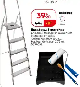 Weldom Selekta escabeau 5 marches offre