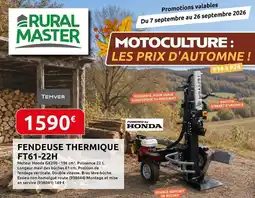 Rural Master Rural master - feldeuse thermique ft61-22h offre