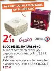 Rural Master Gasco - bloc de sel nature offre