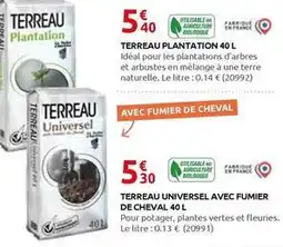Rural Master Plantation - terreau universel avec fumier de cheval 40 l offre