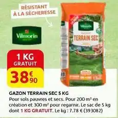 Rural Master Vilmorin - gazon terrain sec 5 kg offre