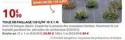 Rural Master Toile de paillage 130 g/m 10 x 1 m offre