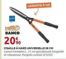 Rural Master Bahco - cisaille a haies universelle offre