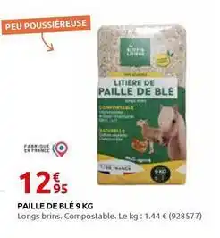 Rural Master Paille de blé 9 kg offre