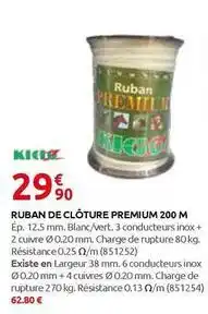 Rural Master Ruban de clôture premium 200 m offre
