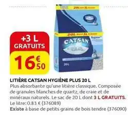 Rural Master Catsan - litière hygiène plus 20 l offre